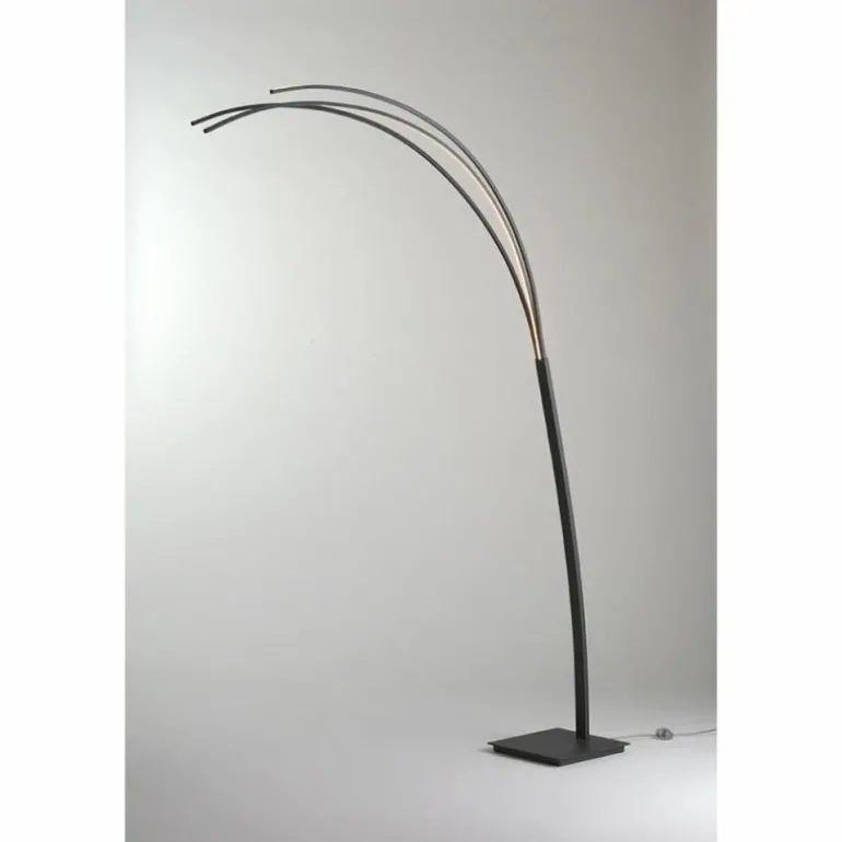 Lampe courbe Bopp-Leuchten BOW LED Anthracite, 1 lumière