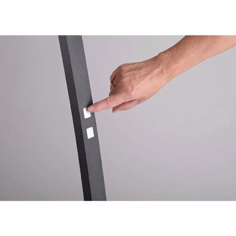 Lampe courbe Bopp-Leuchten BOW LED Anthracite, 1 lumière