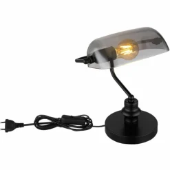 Lampe de banquier Globo ANTIQUE Noir, 1 lumière