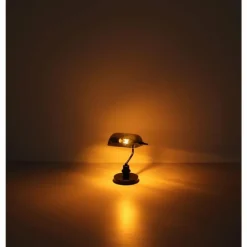 Lampe de banquier Globo ANTIQUE Noir, 1 lumière