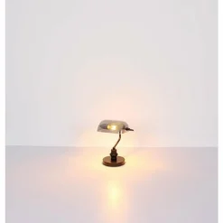 Lampe de banquier Globo ANTIQUE Noir, 1 lumière