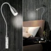 Lampe de chevet Honsel Sten LED Nickel mat, 1 lumière