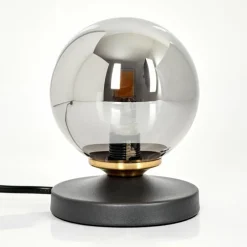 Lampe de table Chehalis Laiton, Noir, 1 lumière