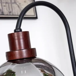 Lampe de table Aannestad Brun, Noir, 1 lumière