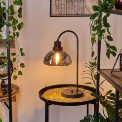 Lampe de table Aannestad Brun, Noir, 1 lumière