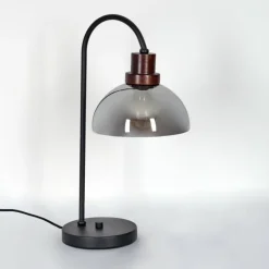 Lampe de table Aannestad Brun, Noir, 1 lumière