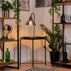 Lampe de table Aannestad Brun, Noir, 1 lumière