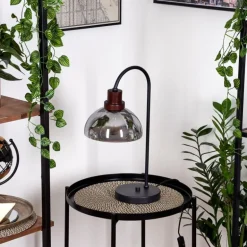 Lampe de table Aannestad Brun, Noir, 1 lumière