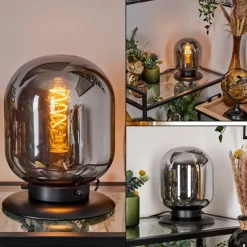 Lampe de table Arieux Noir, 1 lumière