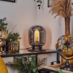 Lampe de table Arieux Noir, 1 lumière