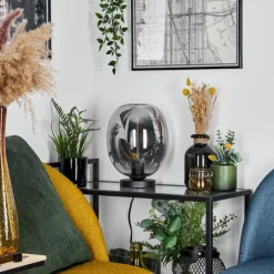 Lampe de table Augicourt Noir, 1 lumière