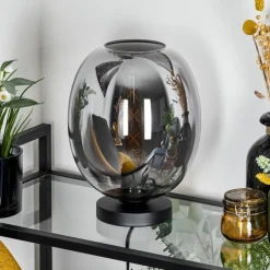 Lampe de table Augicourt Noir, 1 lumière