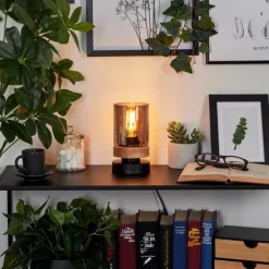 Lampe de table Azinhalinho Écru, Noir, 1 lumière