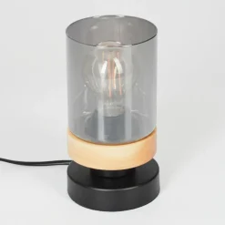 Lampe de table Azinhalinho Écru, Noir, 1 lumière