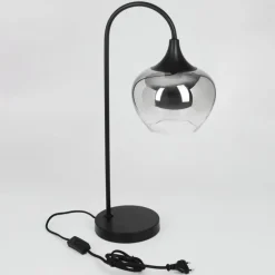 Lampe de table Azurara Noir, 1 lumière