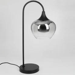 Lampe de table Azurara Noir, 1 lumière
