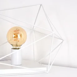 Lampe de table Babol Blanc, 1 lumière