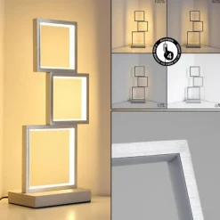 Lampe de table Bacolod LED Aluminium, 1 lumière