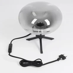 Lampe de table Barnegat Noir, 1 lumière