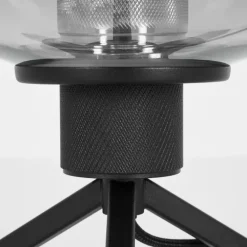 Lampe de table Barnegat Noir, 1 lumière