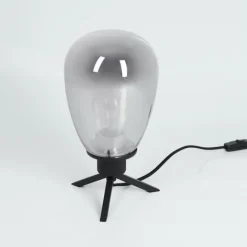 Lampe de table Barnegat Noir, 1 lumière