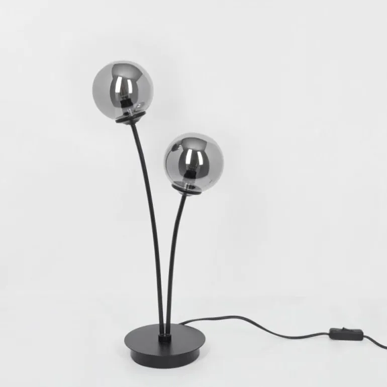 Lampe de table Belleoram LED Noir, 2 lumières