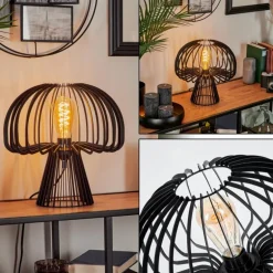 Lampe de table Berne Noir, 1 lumière