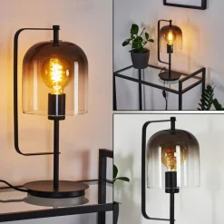 Lampe de table Bourges Noir, 1 lumière