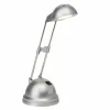 Lampe de table Brilliant Katrina LED Titane, 1 lumière