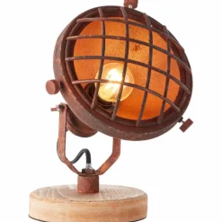 Lampe de table Brilliant Mila Rouille, 1 lumière