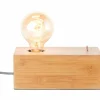 Lampe de table Brilliant Armena Bois foncé, 1 lumière