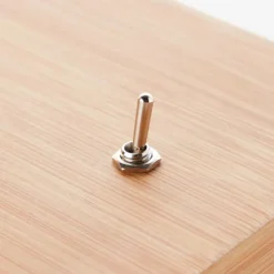 Lampe de table Brilliant Armena Bois foncé, 1 lumière