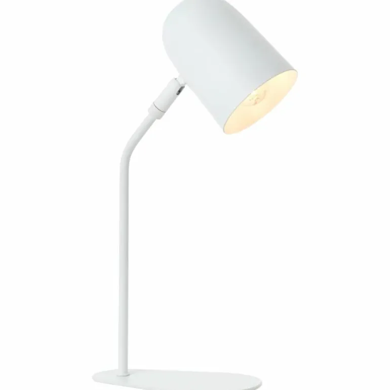 Lampe de table Brilliant Tong Blanc, 1 lumière