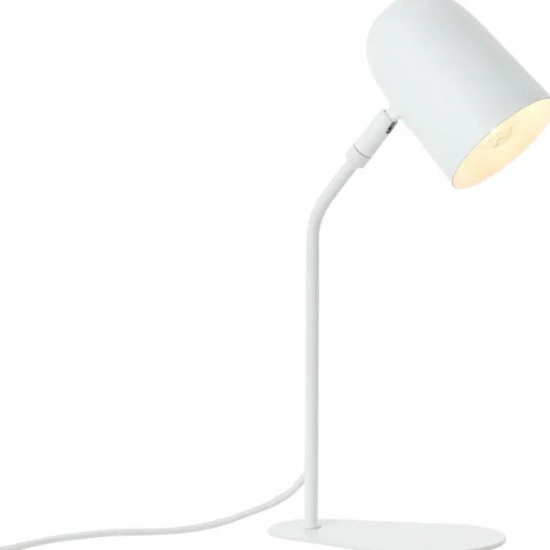 Lampe de table Brilliant Tong Blanc, 1 lumière