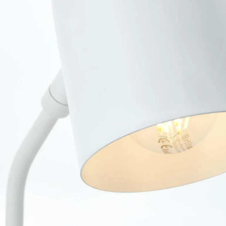 Lampe de table Brilliant Tong Blanc, 1 lumière