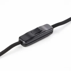 Lampe de table Brilliant SORANA Bois foncé, Noir, 1 lumière