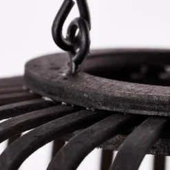 Lampe de table Brilliant Woodrow Bois foncé, Noir, 1 lumière