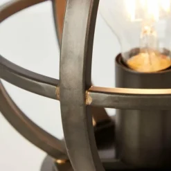 Lampe de table Brilliant Basia Noir, 1 lumière