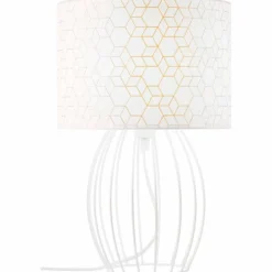 Lampe de table Brilliant Galance Blanc, 1 lumière