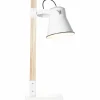 Lampe de table Brilliant Plow Bois clair, Blanc, 1 lumière