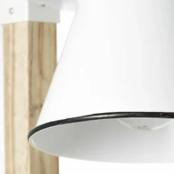 Lampe de table Brilliant Plow Bois clair, Blanc, 1 lumière