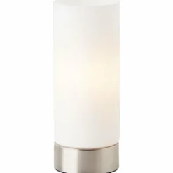 Lampe de table Brilliant Elmer Acier inoxydable, 1 lumière