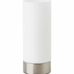 Lampe de table Brilliant Elmer Acier inoxydable, 1 lumière