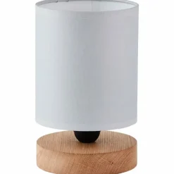 Lampe de table Brilliant Vonnie Bois clair, Noir, 1 lumière