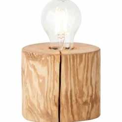 Lampe de table Brilliant Trabo Bois clair, 1 lumière