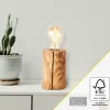 Lampe de table Brilliant Trabo Bois clair, 1 lumière