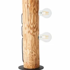 Lampe de table Brilliant Odun Bois clair, Noir, 2 lumières