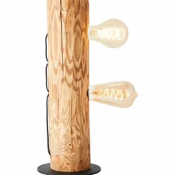 Lampe de table Brilliant Odun Bois clair, Noir, 2 lumières