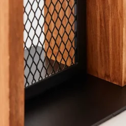 Lampe de table Brilliant Calandra Bois clair, Noir, 1 lumière