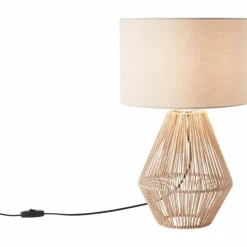 Lampe de table Brilliant Laraine Brun, Noir, 1 lumière